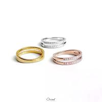 ราคา Amy 14k ring. (แหวน 2 ชั้นเพชรแถว ตัวเรือนสแตนเลสสวยทน ใส่ลุยได้ไม่ต้องระวัง ไม่ลอกไม่ดำ) (1734279951894218455)