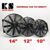 ราคา พัดลมระบายความร้อน 10 12 14 นิ้ว 12V 24V โวลต์ 80 วัตต์ ใช้เอนกประสงค์สำหรับ แผงหม้อน้ำ แอร์ และอื่น ๆ (1734261486759216592)