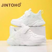 ราคา JINTOHO - รองเท้าผ้าใบหนัง Pu สีขาวสำหรับเด็ก รองเท้ากีฬาสำหรับเด็กผู้ชาย สีดำ สำหรับเด็กผู้หญิง โรงเรียน ลำลอง วิ่ง Tenis (1733409120246531609)