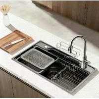 ราคา แบรนด์ถังล้างผักขนาดใหญ่แบบช่องเดียว อ่างล้างจานสแตนเลส 304 3D นาโนหนาสำหรับครัว สไตล์หรูหราเบา ทนทานต่อสนิมและกัดกร่อน ขนาด 78*48 มม. และ 70*48 มม ซิ้งค์ อ่าง ล้าง จาน มินิมอล (1734054767717811599)