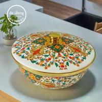 ราคา ชามเคลือบวินเทจพร้อมฝาและอ่างสำหรับครัวที่บ้าน ไม่ติดแป้งสำหรับนวดและพักแป้ง ชามเคลือบขนาดใหญ่สำหรับผสมแป้ง กล่อง ใส่ ข้าว ไป ทํา งาน พร้อม กระเป๋า จาน สังกะสี ถ้วย ชาม 9 นิ้ว ยก (1733496538261456439)
