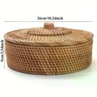 ราคา ตะกร้าหวาย 1 ใบ พร้อมฝาปิด ตะกร้าเก็บของทอมือ เหมาะสำหรับชั้นวางหรือคอมพิวเตอร์ตั้งโต๊ะ กล่องเก็บหวาย สำหรับชั้นวาง ข ว ด ป ั ๊ ม ขวด ปลากัด หายาก โหล พลาสติก ใส หน้า (1732909968529327493)