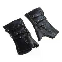 ราคา Steampunk ถุงมือแบบครึ่งนิ้ว, สำหรับผู้ชาย, สไตล์กอธิค, หมุดย้ำ, ถุงมือไร้นิ้ว, ทำจากหนัง, ถุงมือ (1730424780636982079)