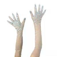 ราคา ถุงมือยาวตาข่ายละเอียดอ่อน 2 ชิ้น ถุงมือผู้หญิงยางยืด สไตล์แฟชั่น ถุงมือ (1732178978310882414)