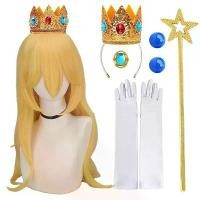 ราคา วิกผมพีช, สำหรับเด็กผู้หญิง, เครื่องประดับคอสเพลย์เจ้าหญิง, พร้อมกุทัณฑ์, ถุงมือ, มงกุฏ, และสร้อยคอ, ชุดปาร์ตี้คาร์นิวัล, เครื่องประดับแต่งตัวแฟนซี, [COD] (1732166662998820806)