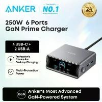 ราคา ที่ชาร์จ Anker Prime｜กำลังไฟ 250W 6 พอร์ต｜สถานีชาร์จ GaN Prime USB‑C｜หน้าจอแสดงผล LCD ขนาด 2.26 นิ้ว ควบคุมด้วยปัญญาประดิษฐ์｜สำหรับ iPhone 17/16/15｜สำหรับ MacBook และ Dell สำหรับ (1734372116436191070)