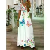 ราคา เดรสยาวผู้หญิง เรียบหรู รัดรูป ทรงหลวม แต่งลูกไม้ คอนทราสต์ แขน [เดรสเรียบหรู] ชุด ผ้า ไทย ประยุกต์ (1732241411414198091)