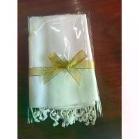 ราคา ผ้าพันคอ ผ้าคลุมไหล่ ฝ้ายทอมือลายลูกแก้ว สีขาวออฟไวท์ กว้าง 40 ซม.ยาว 190 ซม.ผูกโบว์ฟรี ซักรีดพร้อมใช้ กลิ่นสะอาด ของขวัญ ของฝาก ผ้าพันคอ Scarf (1732286853565418426)