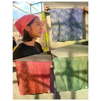 ราคา ผ้าโพกผม ปั๊มเทียน-มัดย้อม Handmade100% #ผ้าพันคอ #scarf #ผ้าโพกผม #ผ้ามัดย้อม #ผ้าเช็ดหน้า #พระอาทิตย์ #bandana (1733439558940919214)