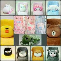 ราคา [จัดส่งทันที] หมอนผ้าห่ม ใยไมโคร ผ้าห่ม นาโน ซินิม่อนโรล มูมิน มายเมโลดี้ หมีบราวน์ เป็ดSally แมวจี้ หมาชิบะ หมาฮัสกี้ (1734171638094857885)