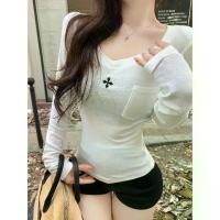 ราคา เสื้อยืดผู้หญิงคอวีแขนยาวสีเทาพื้นฐาน ฤดูใบไม้ร่วง สไตล์สลิมฟิต บาง สำหรับบ้านหรือออกกำลังกาย อก 50 ผู้หญิง ลูก ไม้ แขน ยาว แฟชั่น มา ใหม่ ไฟ แรง เสื้อเชิ้ต ลายสก๊อต ผ้าฝ้าย ชุด (1732402751981323532)