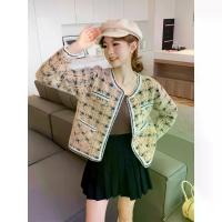 ราคา เสื้อคาร์ดิแกนสไตล์ชาแนล, ขนหมูป่านจริง, ฤดูใบไม้ร่วงฤดูหนาว, ดีไซน์ลายสก๊อตใหม่, อเนกประสงค์แบบสบาย ๆ , เสื้อ Houndstooth, เสื้อโค้ทหลวม。 เสื้อ คลุม สวยๆ 。 เสื้อ คาดิแกน ไหม (1732771892710704606)
