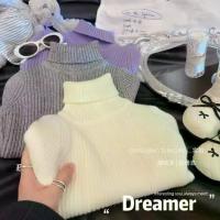 ราคา แฟชั่นเด็กผู้หญิง เสื้อคอสูง แขนยาว สีพื้น แบบถัก สไตล์เกาหลี เสื้อเบส 2026 ฤดูใบไม้ร่วง ฤดูหนาว เสื้อกันหนาวใหม่ เสื้ออบอุ่น เสื้อ กันหนาว ไหม พรม (1733624943737472773)