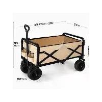 ราคา สวัสดิการลด รถเข็น พับได้ Wagon พับแบบพกพา Wagon สำหรับ Camping Garden Shopping Sports (1734304833666188833)
