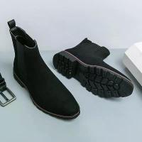 ราคา Chukka รองเท้าบุรุษ, รองเท้าบูทชุดบุรุษ, รองเท้าบูท Oxford หนัง, รองเท้าบูทเชลซีสำหรับผู้ชาย, พื้นนุ่ม, รองเท้าผ้ายืด, รองเท้าบูทมาร์ติน (1731020548996172280)