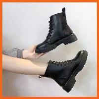 ราคา รองเท้าบูท รองเท้าบูทมาร์ตินสำหรับผู้หญิง รองเท้าบูทแพลตฟอร์มอังกฤษ อเนกประสงค์ (1730111832868096865)