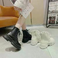 ราคา [พร้อมส่ง] รองเท้าบูท พร้อมส่ง รองเท้าบูท สีดำ สีขาว ส้นสูง รองเท้าบูทสั้น รองเท้าบูทมาร์ติน (1733866665959917561)