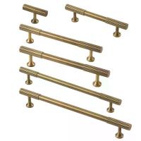 ราคา มือจับทองเหลืองแบบเปิดเผย มือจับเฟอร์นิเจอร์ทองเหลืองโบราณ ลิ้นชัก ตู้ ประตู (1733503538371331594)