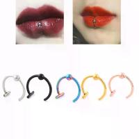 ราคา แหวนจมูก วัสดุสแตนเลส พร้อมเพชรบัตรแบบฝัง ลูกบอล บิดเปิดและปิด แหวนรูปลิ้น เครื่องประดับเจาะ อุปกรณ์เจาะร่างกายมนุษย์ เครื่องประดับเจาะ (1732338702710114390)