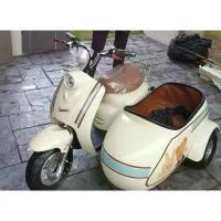 ราคา รถไฟฟ้า รถไฟฟ้าพ่วงข้าง รถไฟฟ้า3ล้อ สีเทาขาว เบาะและพ่วงน้ำตาล รับประกันสินค้า (1731488595254413659)