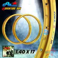 ราคา [COD] [tiktok]ล้อ COM 1.40 X 17 Adventure Rim ขอบเรียบ วงล้อคอม ล้อขอบ17 ล้อคอมดาว ขนาด 1.40 ขอบ 17 ล้อคอม ของแท้ วงล้ออลูมิเนียม ขอบ 17 ล้อมอเตอร์ไซค์ ล้อขอบ17 ล้อมอไซค์17 มอไซค์ (1734257537794213488