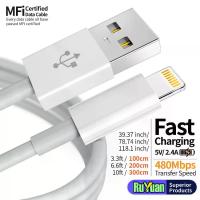 ราคา สายชาร์จ Lightning สำหรับ iPhone 1 ชิ้น ของแท้ มอก.รับรอง สายข้อมูล/USB‑A เหมาะสำหรับ iPhone 13/12/11 Pro (1734149438649566686)