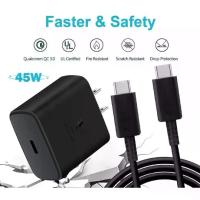 ราคา สายชาร์จ เลือกเป็นชุดชาร์จ สายชาร์จ หัวชาร์จได้ for Samsung 45W ชาร์จซัมซุง หัวชาร์จ สายชาร์จ PD Type c to Type c ชาร์จเร็ว Super Fast Charger ส่งจากไทย (1733238780783854999)