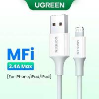 ราคา Ugreen สายชาร์จ USB 2.4A MFi เป็น Lightning ชาร์จเร็ว สําหรับ iPhone 14 13 12 11 8 Pro Max (1733584520265893826)
