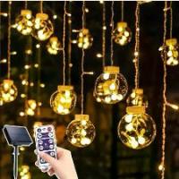 ราคา สายไฟ LED ลูกแก้ว สำหรับตกแต่งม่านและโคมไฟพวงมาลัยนางฟ้า ไฟในร่ม เหมาะสำหรับงานปาร์ตี้ งานแต่งงาน และงานเทศกาล (1732657335636559593)