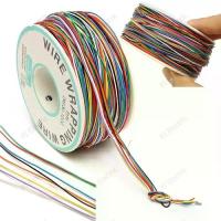 ราคา 8 สี สายไฟ 30 AWG ความยาว 280 เมตร ใช้สำหรับเชื่อมต่อภายในอุปกรณ์อิเล็กทรอนิกส์และอุปกรณ์ไฟฟ้าทั่วไป UL1423 (1734010599724320072)