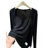 ราคา Modal ผ้าคลุมไหล่, พลัสไซส์, เสื้อผ้ากันแดดสำหรับผู้หญิง, แจ๊กเก็ตฤดูร้อน, เสื้อโค้ทผิว, คาร์ดิแกนมีฮู้ด, แจ็คเก็ตบาง kirsh สเวตเตอร์ เสื้อ สียีนส์ เสื้อ คอปาด (1733012549743641789)