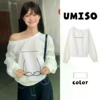 ราคา ส่งจากไทยทุกวัน แขนยาวเว้าไหล่แฟชั่นสําหรับสตรี เสื้อหนาว สเวตเตอร์ แขนยาว ทรงหลวม เสื้อแขนยาว UMISO (1733281999069742913)