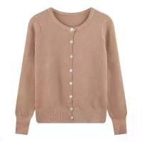 ราคา เสื้อสเวตเตอร์ถักแขนยาว, เสื้อคาร์ดิแกนถักนิตติ้งขนาดเล็ก, ผ้านุ่มและสบาย เสื้อ ไหมพรม chamnii สเวตเตอร์，เสื้อแขนยาว‌ polkadot สเวตเตอร์ กันหนาว (1733231874994046661)