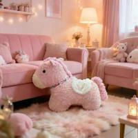 ราคา ตุ๊กตาโพนี่หวานสีชมพู ตุ๊กตาสัตว์น่ารัก ตกแต่งโซฟา หมอน ตุ๊กตาโพนี่เล็ก (1734243220999997251)