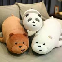 ราคา ตุ๊กตาหมีแท้จากซีรีส์ We Bare Bears ปี 2025 ตุ๊กตาหมีพัปปา หมอนตุ๊กตาแพนด้าขั้วโลก หมอนอิง นุ่มนิ่มน่ากอด (1733278296585635173)