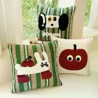 ราคา ผ้าขนหนูแอปเปิ้ลลายทางโดปามีน ปักลายเมฆกำมะหยี่ สำหรับห้องนั่งเล่น หัวเตียง โซฟา หมอนอิง เบาะรองนั่งการ์ตูน (1733608411250984193)