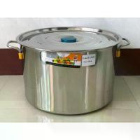 ราคา CODหม้อสตูว์ หม้อสต็อค หม้อสแตนเลส หม้อหุงต้ม หม้อต้ม หม้อ2หู (รุ่นใหม่ หนา)(ทรงเตี้ย) เบอร์ 35/40/45/50 ซม. (ตราTK)TikTok (1732510909886990054)
