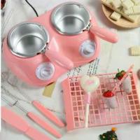ราคา เครื่องทำช็อกโกแลตฟองดู 2 หม้อ หม้อไฟละลาย เครื่องทำความร้อนไฟฟ้าเตาอบคู่หม้อละลายช็อคโกแลต ✅พร้อมส่ง (1733287031723951760)