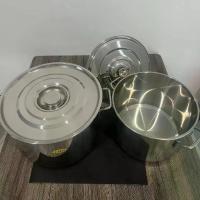 ราคา หม้อ2หู (รุ่นใหม่ หนา)(ทรงเตี้ย) หม้อสตูว์ หม้อสต็อค หม้อสแตนเลส หม้อหุงต้ม หม้อต้ม เบอร์ 30/35 ซม. (1733440025618515646)