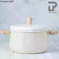 ราคา ขายร้อน หม้อเคลือบอินาเมล 2 หู หม้อเคลือบ หม้อ หม้อสองหู พร้อมฝา ขนาด3.0ลิตร สีวานิลลา (Vanilla) (1734222816895862015)