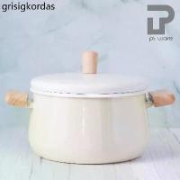 ราคา ♖หม้อเคลือบอินาเมล 2 หู หม้อเคลือบ หม้อ หม้อสองหู พร้อมฝา ขนาด3.0ลิตร สีวานิลลา (Vanilla)✺ (1733697214934713734)