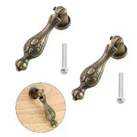 ราคา ลูกบิดตู้ทองเหลืองโบราณ ลิ้นชัก ประตู ตู้เสื้อผ้า จี้ หรูดึง มือจับ ฮาร์ดแวร์ (1733727300706468941)