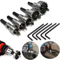 ราคา โฮลซอเจาะเหล็ก อลูมิเนียม HSS 5 ชิ้น ดอกเจาะโฮลซอว์ Hole Saw ขนาด 16-30 mm เครื่อง มือ ฮาร์ดแวร์ ชุด ไข ควง สว่าน เจาะ ไม้ (1734166687474353296)