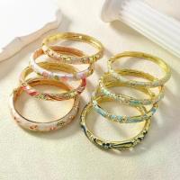 ราคา สร้อยข้อมือ Cloisonné, สไตล์จีนใหม่, สไตล์วังวินเทจ, ฝังลายดอกไม้หยดน้ำมันหม้อเคลือบน้ำหิน, เปิดสร้อยข้อมือ, เครื่องประดับ (1732624476557379534)