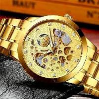 ราคา Bosck มงกุฏ Man Auto ยี่ห้อ นาฬิกาข้อมือ เครื่องประดับ เรือนสีทอง ผู้ชายลดราคาถูก สายสแตนเลสทอง กันน้ำได้ (1729462989720488655)