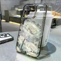 ราคา เคสโทรศัพท์ใสลายดอกบัวสำหรับ iPhone 16 Pro เคส iPhone 13 15 11 12 14 Pro Max 16e XR XS 8 7 Plus SE ป้องกันแรงกระแทก (1734359416503699309)