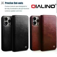 ราคา สินค้าที่ขายดีที่สุดของเดือนนี้ Qialino เคสหนังแท้ เคส สำหรับ ไอโฟน 15 Pro Max / 15 Pro / 15 / ไอโฟน 15 Plus ไอโฟน 14 14 Plus 14 Pro Max (1732883986897012115)
