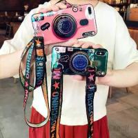 ราคา เคสโทรศัพท์, สำหรับ Huawei Y6 Pro, Y7 Pro, Y9, Y7, Y5, Y6, Y7 Prime 2019, กล้อง Bluray 3D น่ารัก, พร้อมที่วางขาตั้ง, สายคล้องคอไขลานทรงไขลานแบบปรับได้, เคส TPU อ่อน, ฝาหลัง, พร้อมสต็อก (17303312744754