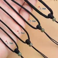 ราคา สร้อยคอเชือกถักแฮนด์เมด จี้เชือกสีแดงและสีดำบาง สำหรับผู้ชายและผู้หญิง จี้พระพุทธรูปหยก สร้อยคอทอง เชือก (1732446139347141969)