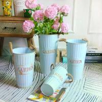 ราคา กระถางดอกไม้ กระป๋องสังกะสี ถัง มีหูจับ เชือก สไตล์วินเทจ Vintage (1732474658262254889)